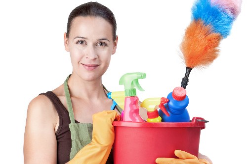 Carpet cleaning team in Wimbledon using eco-friendly waste sorting methods