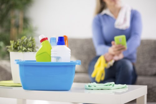 Low-carbon van used for carpet cleaning routes in Wimbledon