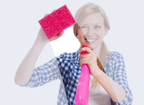 Cleaning a carpeted hallway and stairs in a Wimbledon property